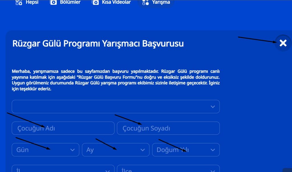 TRT Çocuk Rüzgar Gülü Başvuru Doldur